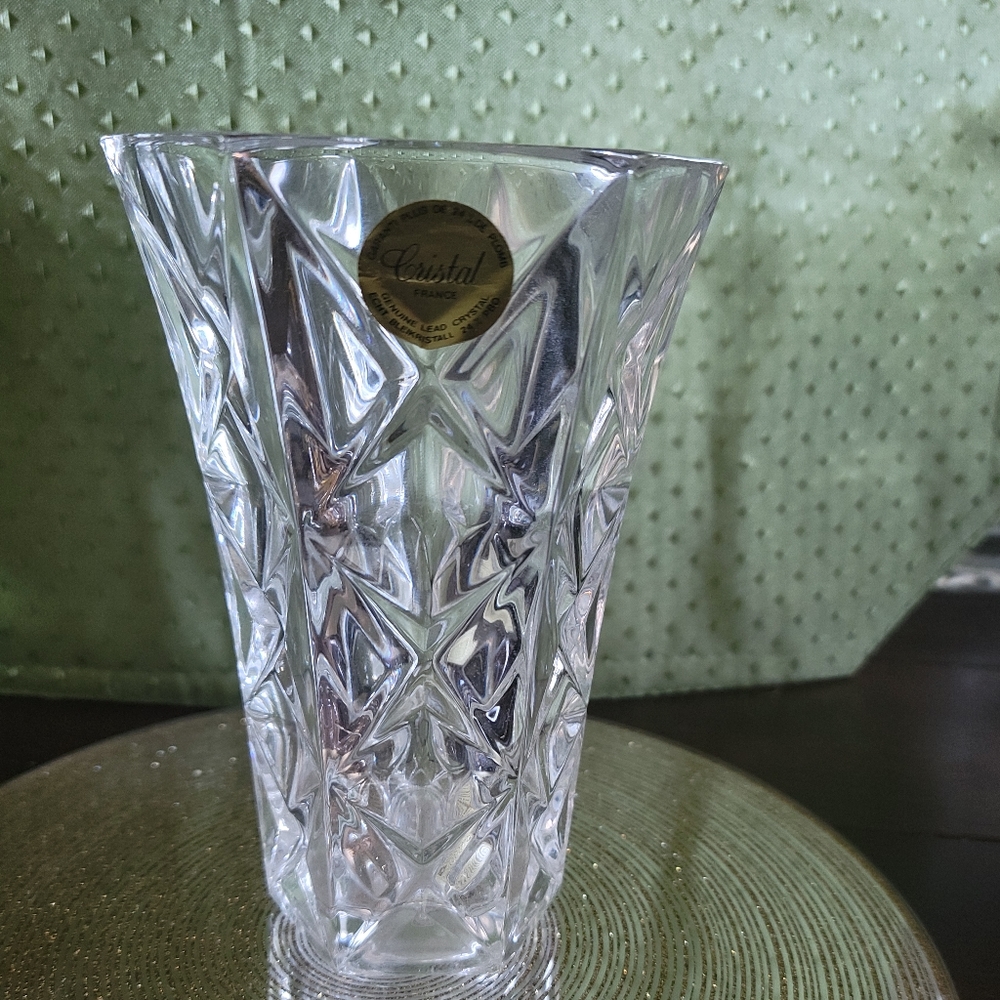 Crystal vase Cristal France